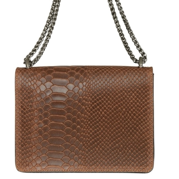 NWT Crossbody Shoulder Evening Bag for Women - Snake Printed Leather. - Picture 2 of 8